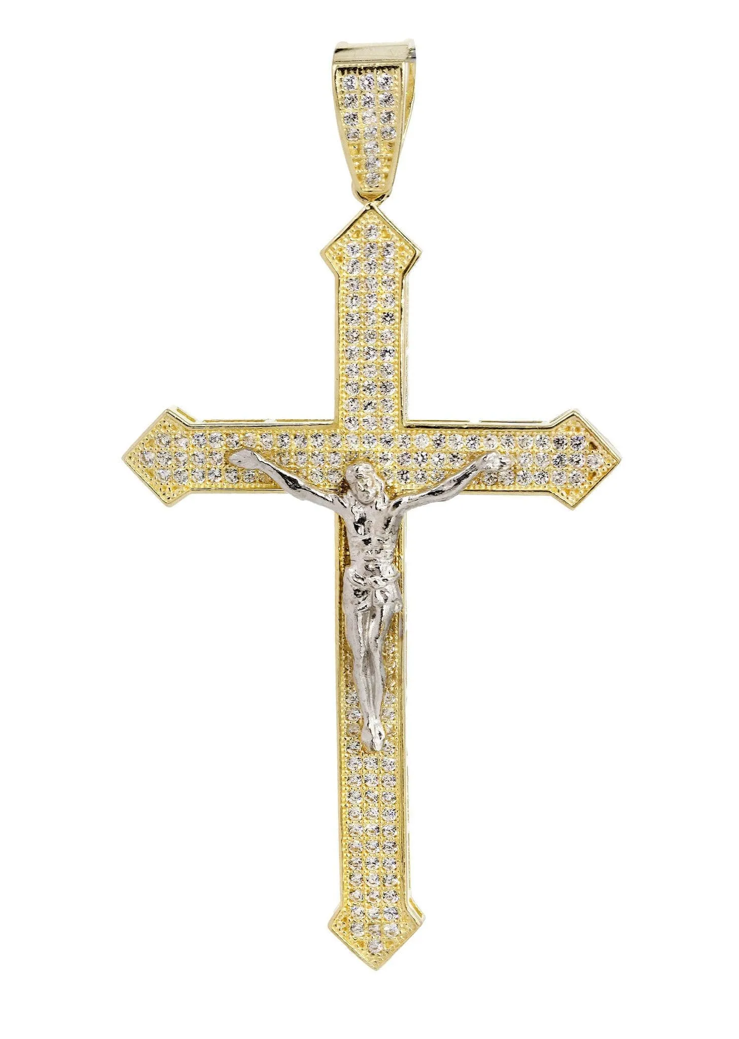 10K Gold Cross / Crucifix Pendant  |  7.3 Grams
