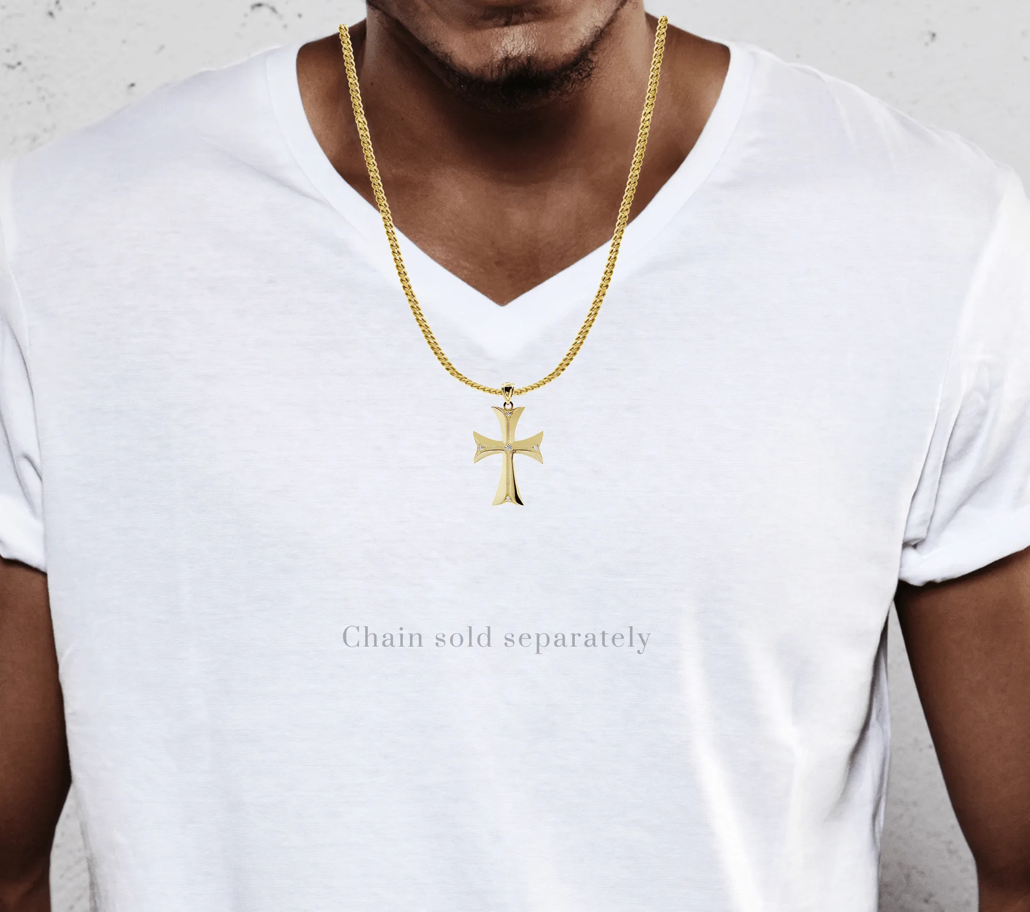 10K Gold Cross Pendant  |  7.6 Grams