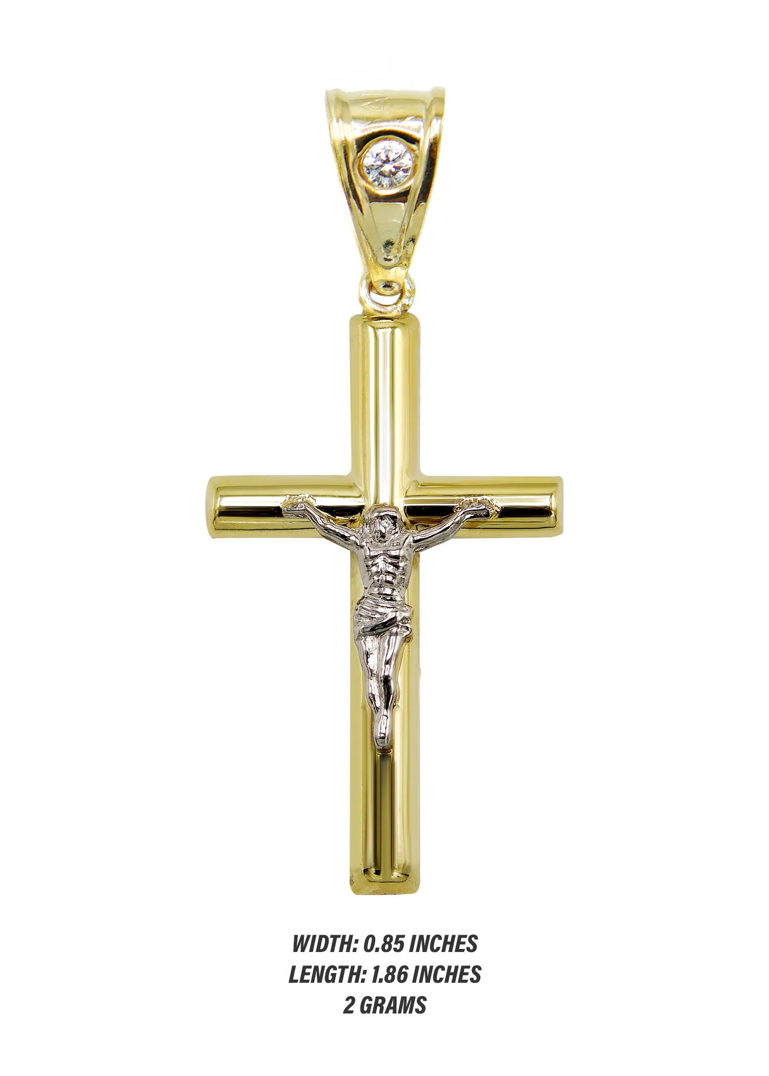 10K Gold Crucifix Pendant | 2 Grams
