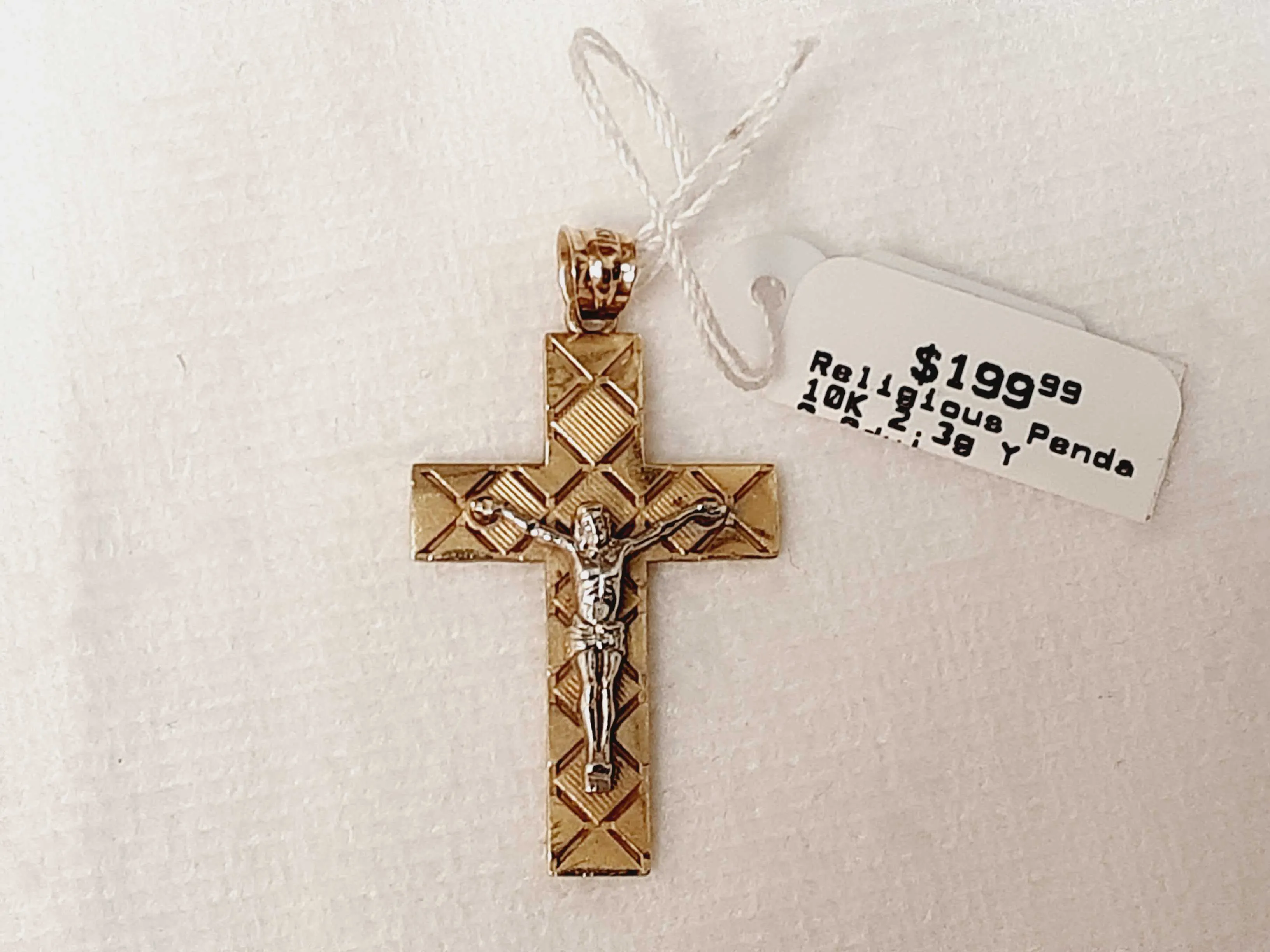 10k Yellow Gold Crucifix Pendant