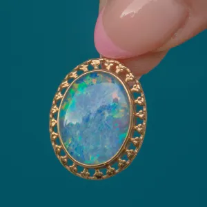14ct Gold Opal Doublet Pendant