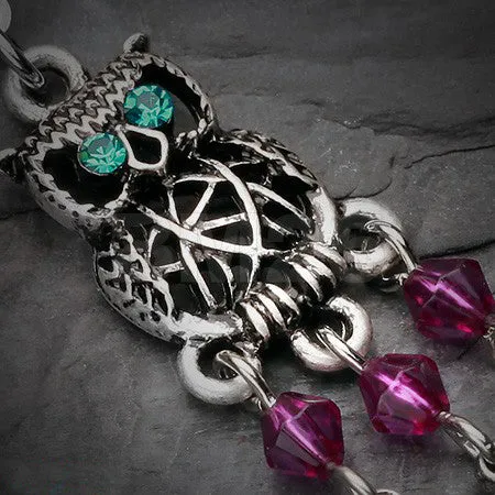 1pcs Colorful Crystal 4 Styles Dangle Stainless Steel Dream Catcher  Belly Button Ring navel piercing jewelry