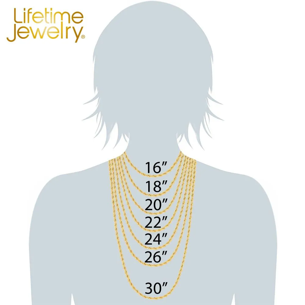 3mm Emblem Oval Chain Necklace