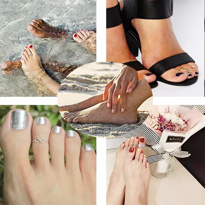 8 Piece Boho Toe Ring Set