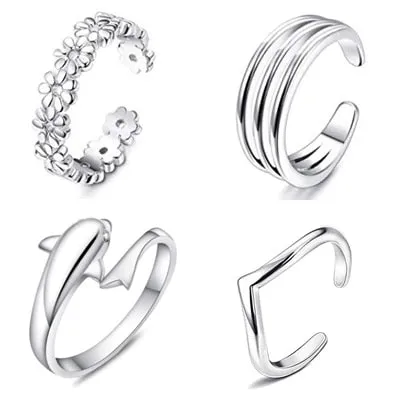 8 Piece Boho Toe Ring Set