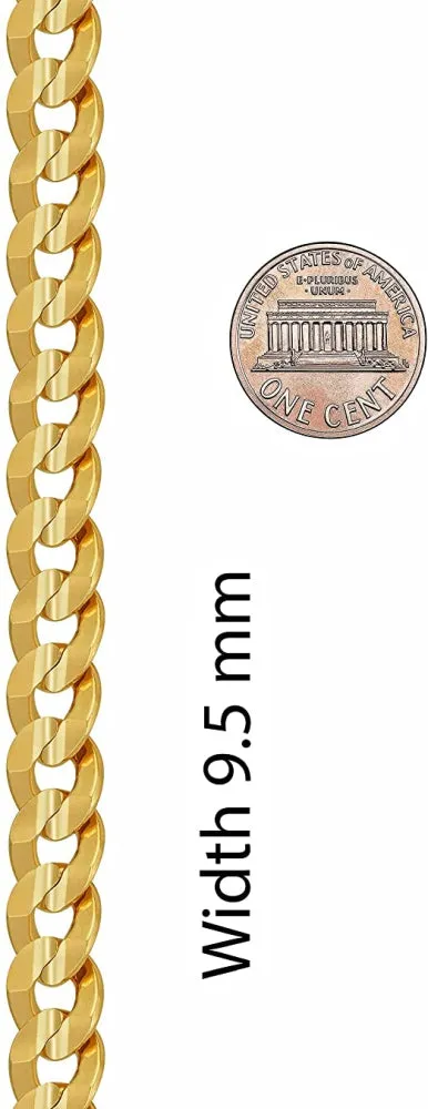 9.5mm Cuban Link Chain Necklace