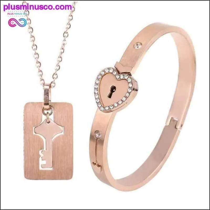 A Couple Lovers Jewelry Love Heart Lock Bracelet Stainless