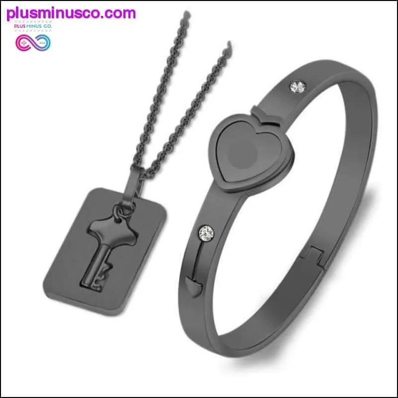 A Couple Lovers Jewelry Love Heart Lock Bracelet Stainless