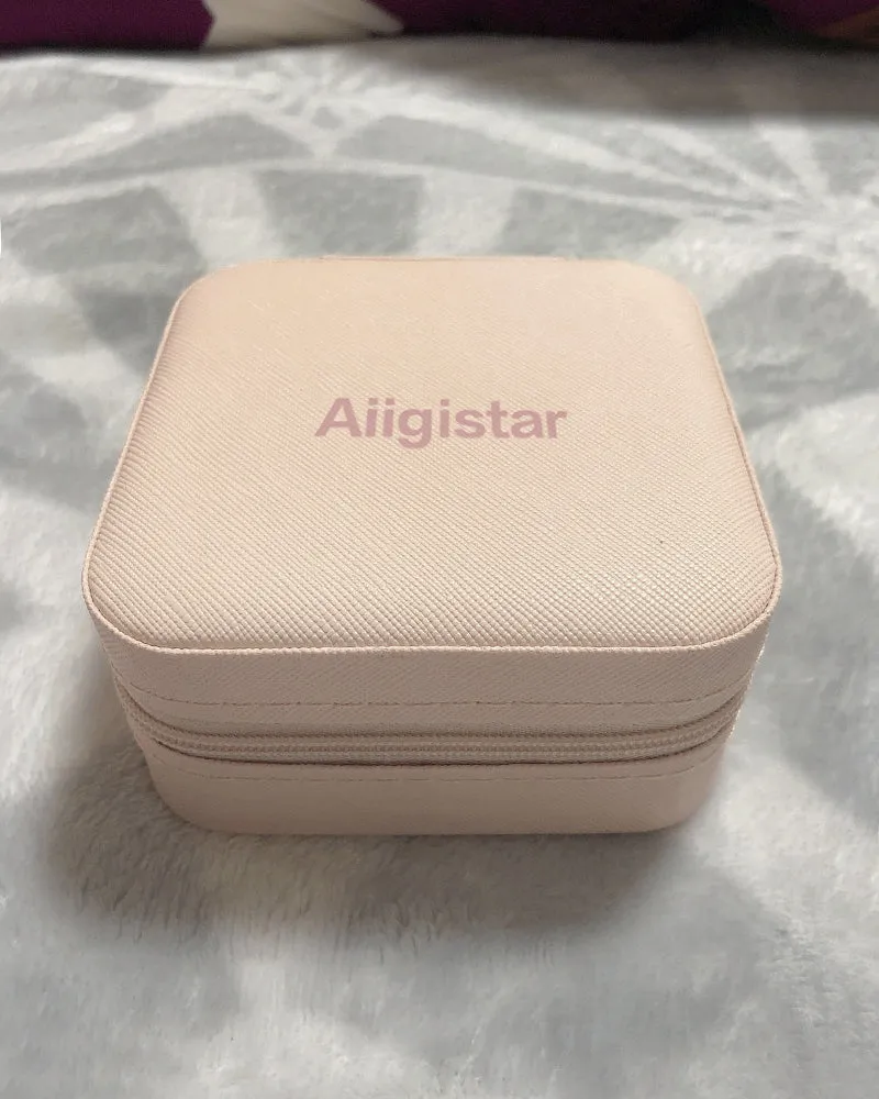 Aiigistar Jewelry Box,Jewelry Box Organizer for Women Teen Girls, PU Leather Jewelry Display Storage Case, Velvet Lining, Christmas Gift Choice