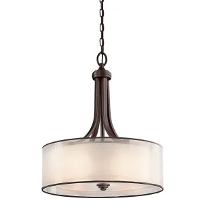 Anerley Large Bronze and Glass Pendant - ID 7431