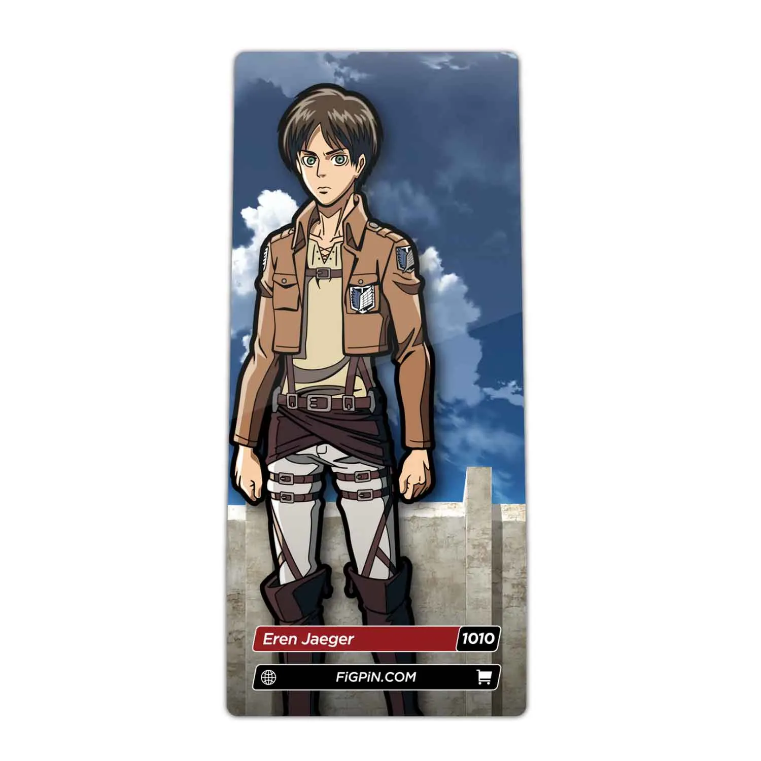 Attack On Titan Eren Jaeger FiGPiN #1010 Anime Enamel Pin