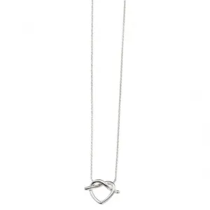 Beginnings Sterling Silver N4109 Pretzel Necklace