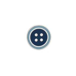 Blue Button Lapel Pin