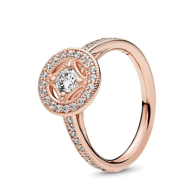 BRACE CODE New original European crown crystal ring woven wish bones beautiful ring wedding jewelry direct sales