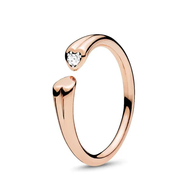 BRACE CODE New original European crown crystal ring woven wish bones beautiful ring wedding jewelry direct sales