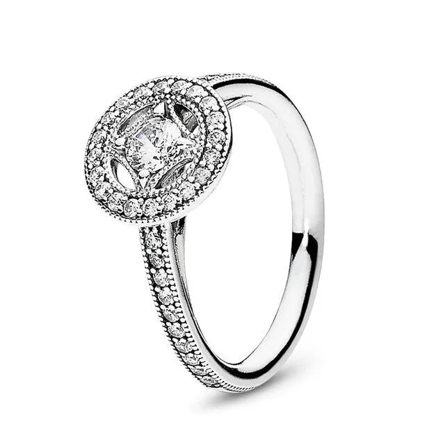 BRACE CODE New original European crown crystal ring woven wish bones beautiful ring wedding jewelry direct sales