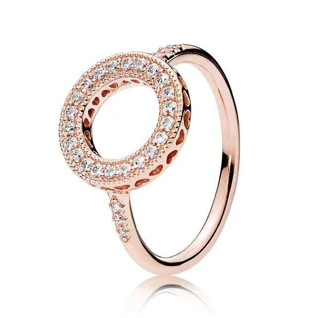 BRACE CODE New original European crown crystal ring woven wish bones beautiful ring wedding jewelry direct sales