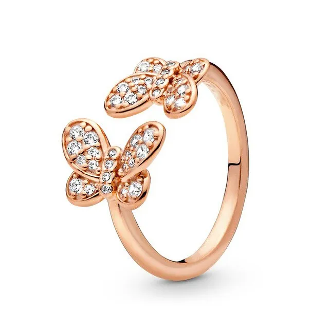 BRACE CODE New original European crown crystal ring woven wish bones beautiful ring wedding jewelry direct sales