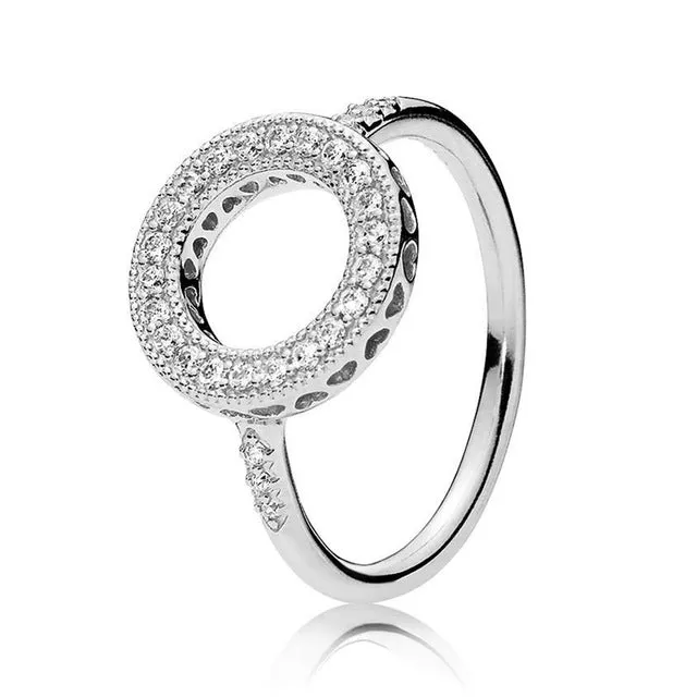 BRACE CODE New original European crown crystal ring woven wish bones beautiful ring wedding jewelry direct sales