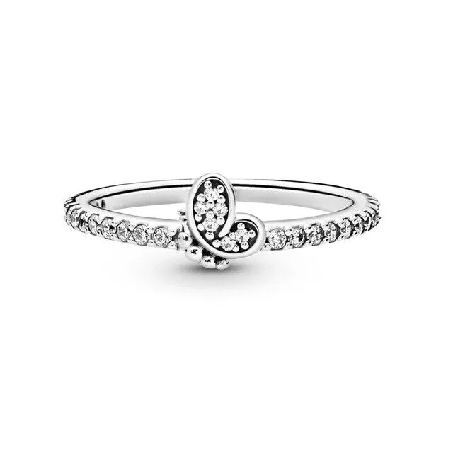 BRACE CODE New original European crown crystal ring woven wish bones beautiful ring wedding jewelry direct sales