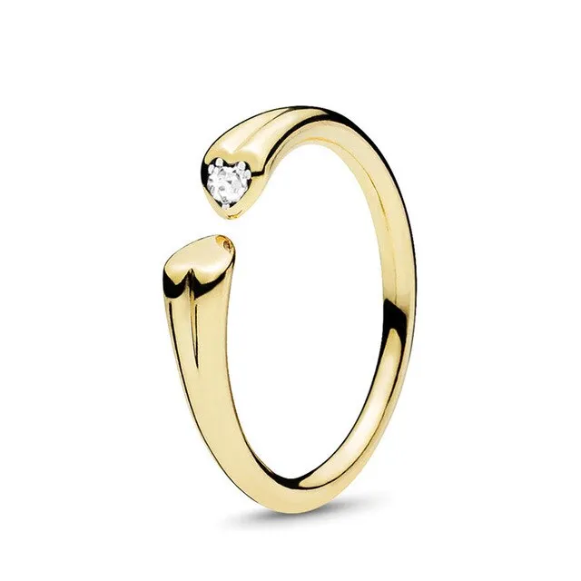 BRACE CODE New original European crown crystal ring woven wish bones beautiful ring wedding jewelry direct sales