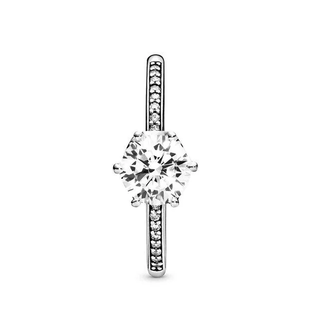 BRACE CODE New original European crown crystal ring woven wish bones beautiful ring wedding jewelry direct sales