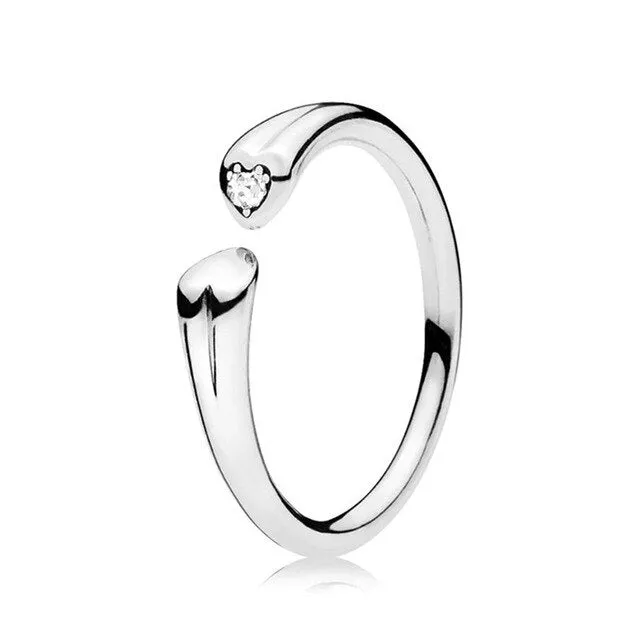 BRACE CODE New original European crown crystal ring woven wish bones beautiful ring wedding jewelry direct sales