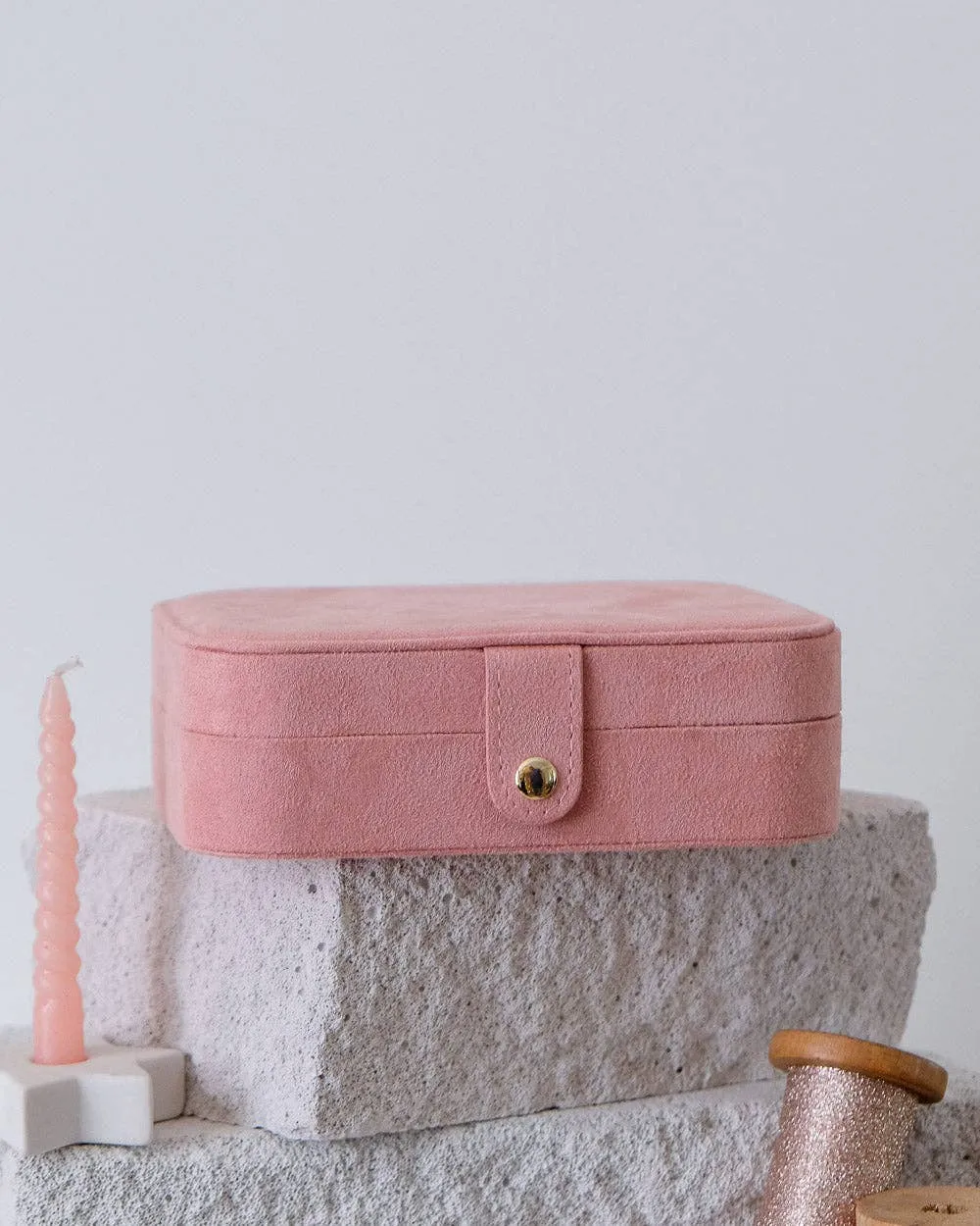 Brigitte velvet travel jewelry box