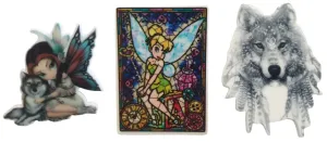 Brooch Trio Set - Fairies & Wolves