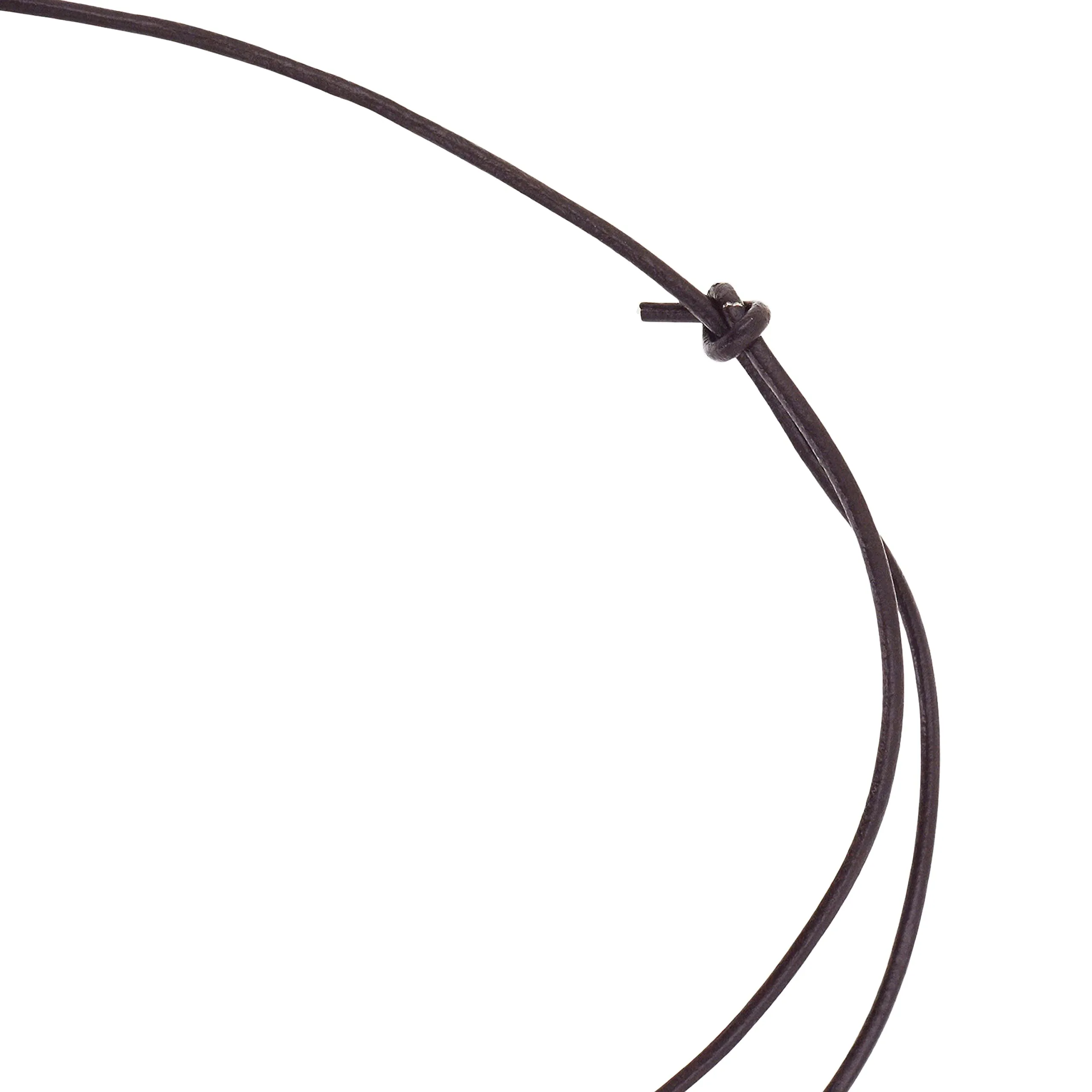 Brown Leather Necklace Cord Necklace Surfer Necklace for Men - Brown Leather Choker Necklace for Women - Surf Necklace for Adults