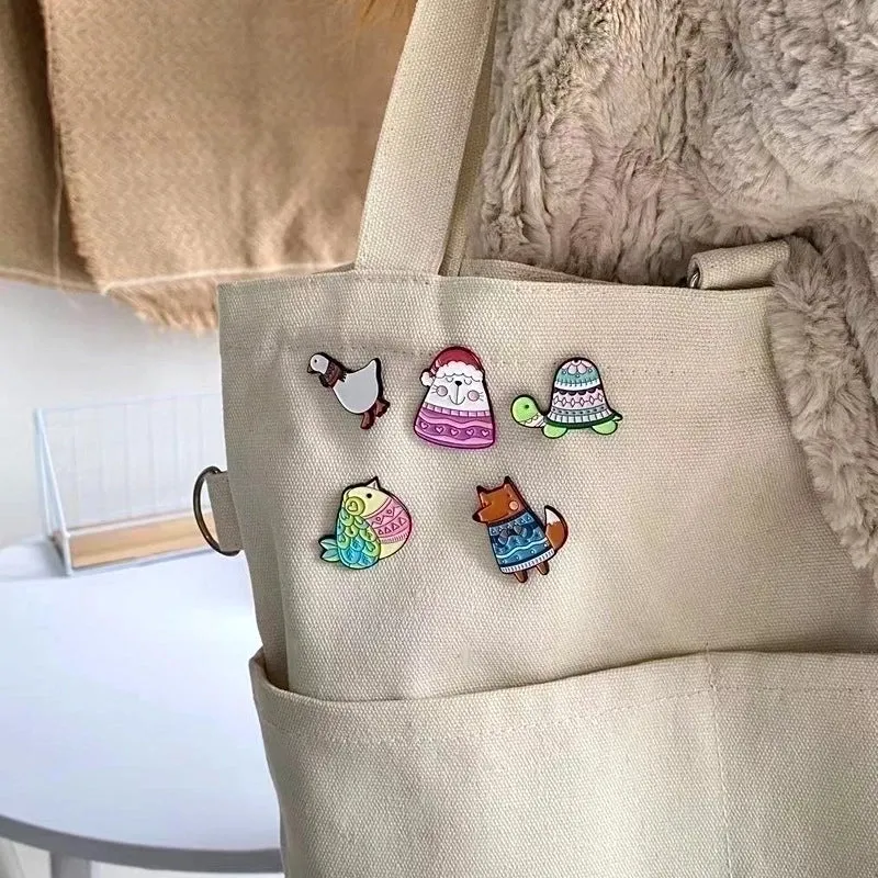 Cartoon Style Pin Animal Alloy Enamel Plating Women'S Brooches