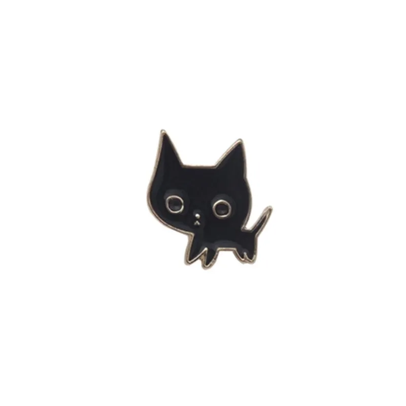 Cartoon Style Pin Cat Flower Wine Glass Alloy Enamel Unisex Brooches