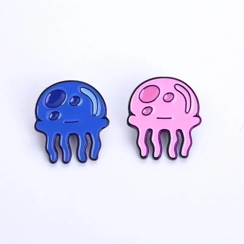 Cartoon Style Pin Jellyfish Alloy Enamel Women's Brooches