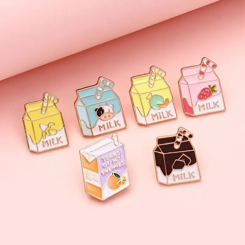 Cartoon Style Pin Letter Fruit Alloy Enamel Plating Unisex Brooches