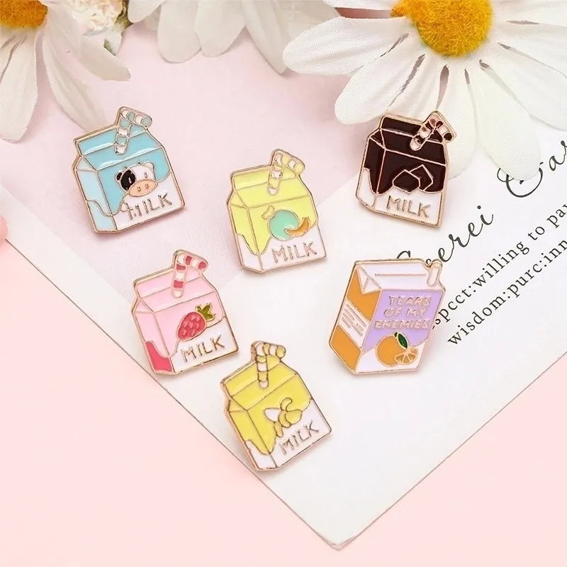 Cartoon Style Pin Letter Fruit Alloy Enamel Plating Unisex Brooches