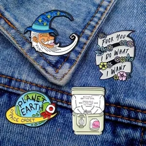 Casual Simple Style Pin Cartoon Earth Alloy Enamel Unisex Brooches
