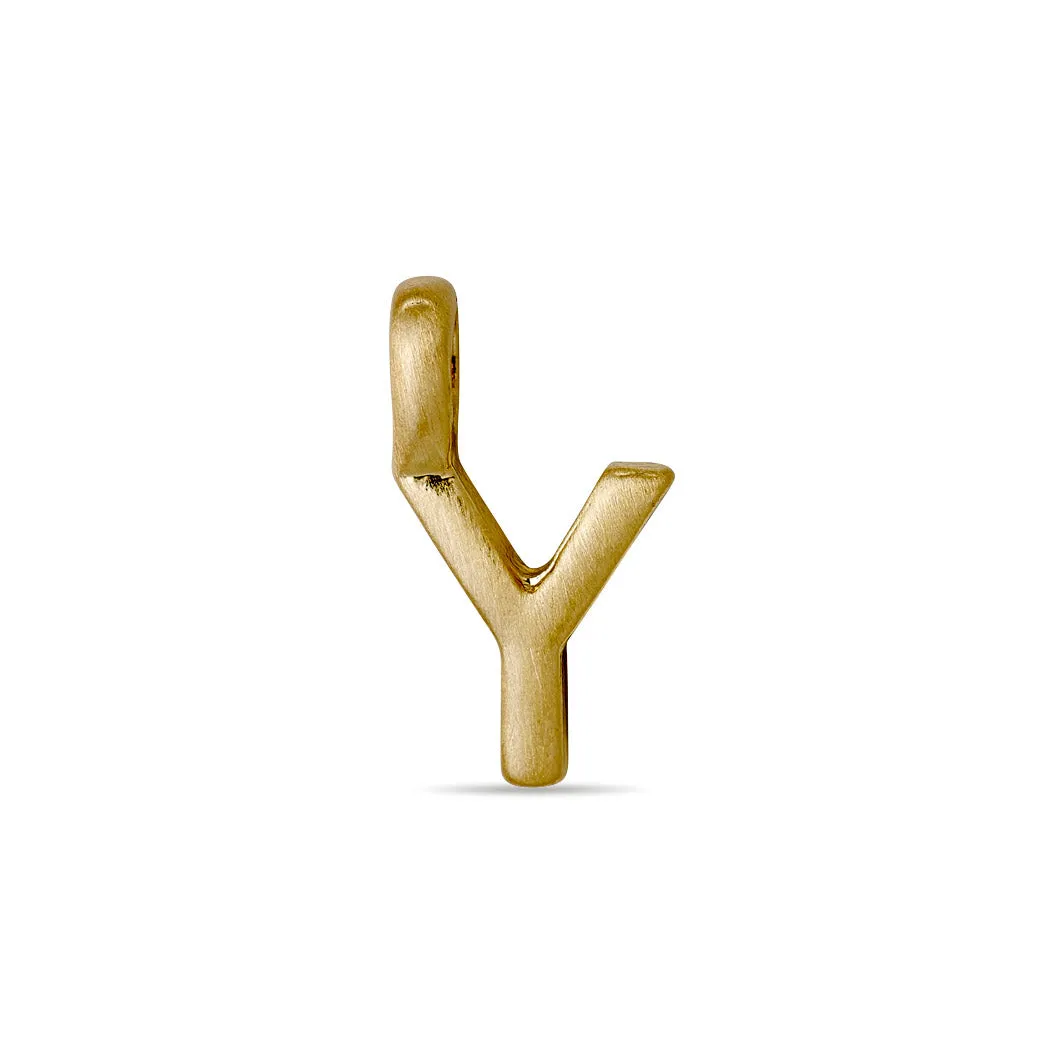 CHARM Y pendant, gold-plated