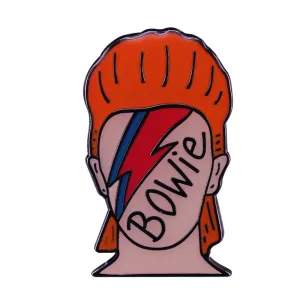 David Bowie Cool tribute enamel pin