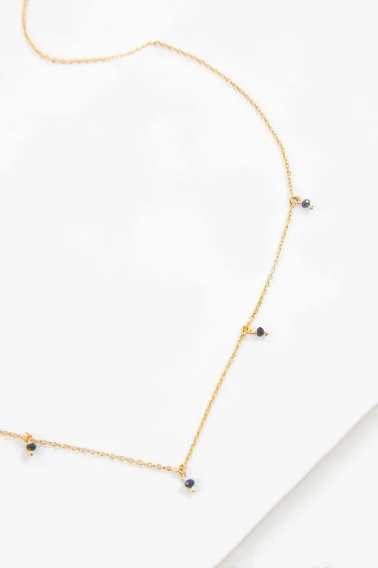 Delicate Beaded Charm Necklace