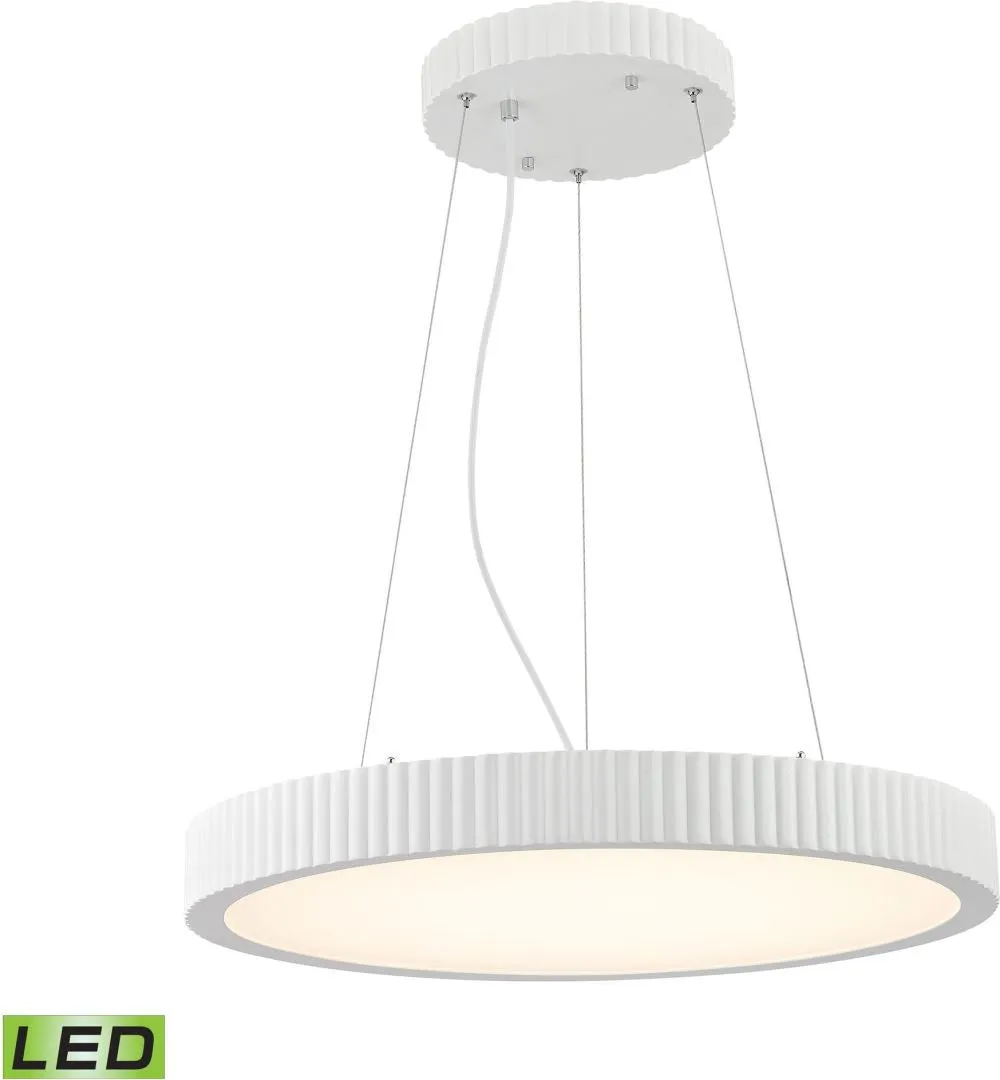 Digby 48 Watt Led Pendant In Matte White