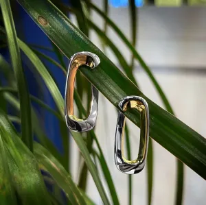 Elongated Oval Earrings