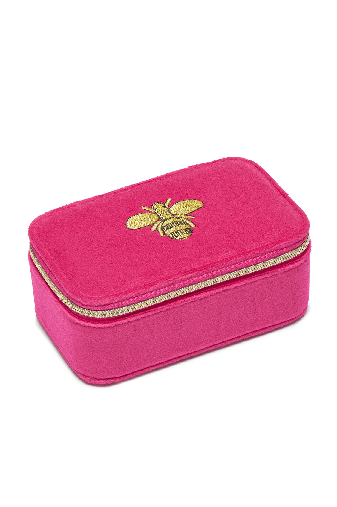 Embroidered Bee Mini Jewellery Box