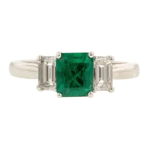 Emerald & Diamond Ring
