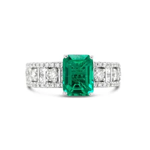 Emerald & Diamonds "Taylor" Ring