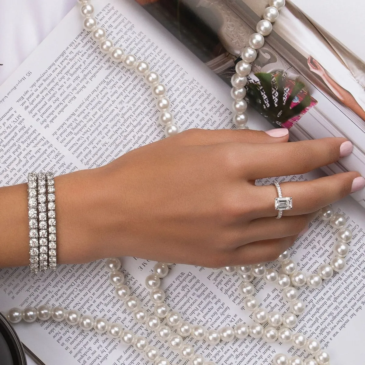 EMERALD CUT SOLITAIRE RING