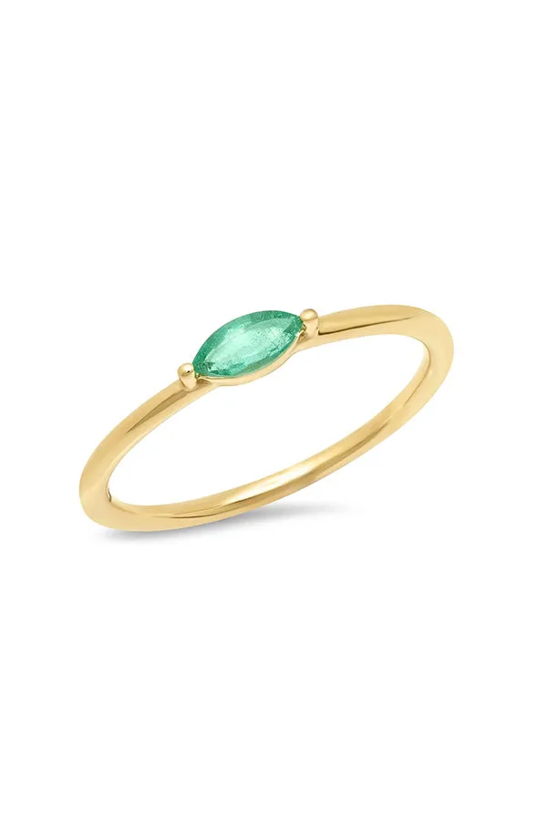 Emerald Marquise Ring