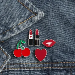 Enamel Pins in Cartoon Style