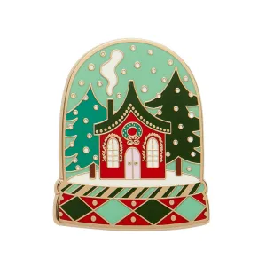 Erstwilder Merry Kitschmas - Seasonal Snow Globe Enamel Pin
