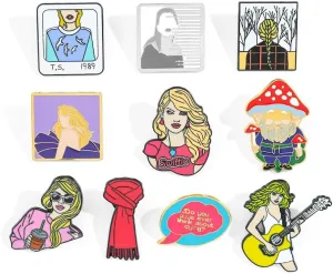 Fashion pop diva enamel pin - moldy cartoon character pins, backpack, hat, jacket badge gift for fans, music lovers