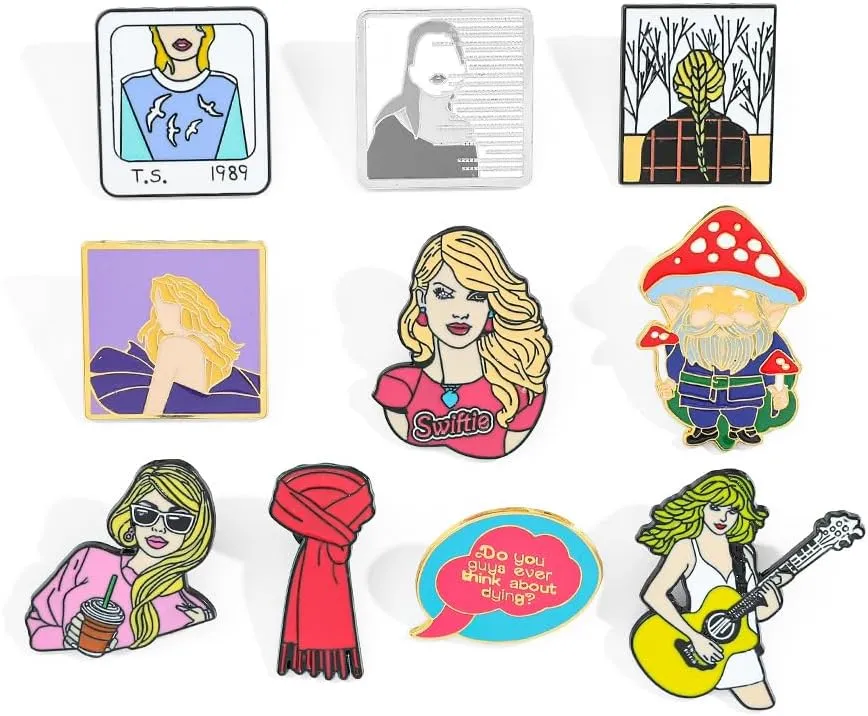 Fashion pop diva enamel pin - moldy cartoon character pins, backpack, hat, jacket badge gift for fans, music lovers